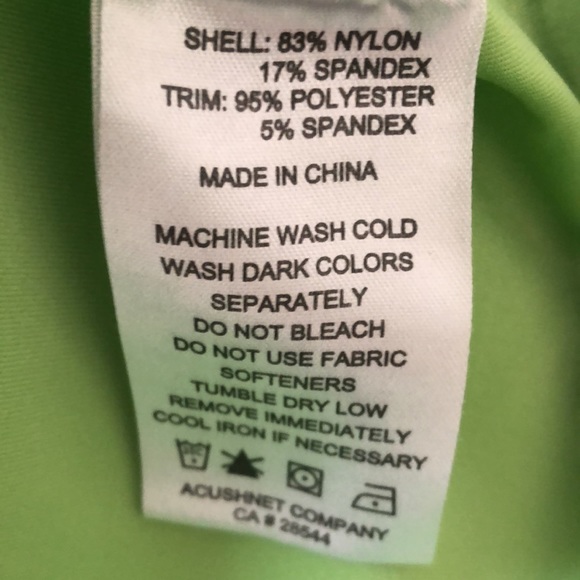 FootJoy Men’s 1/4 zip Pullover Lime Green Large - Picture 7 of 8